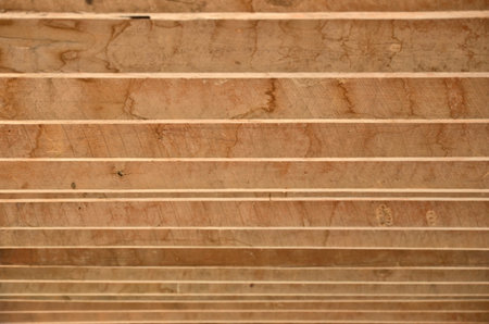 Lines of wood lathの写真素材