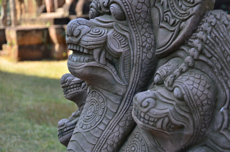 Monster iron sculptures in landmark in Thailandの写真素材