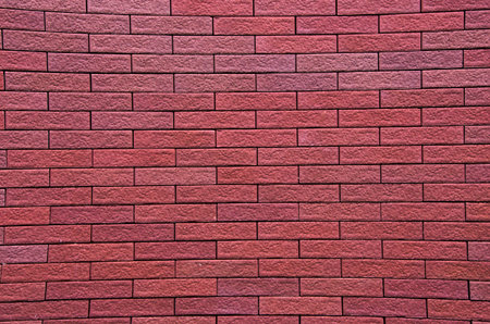 Panorama image of red brick wall texture