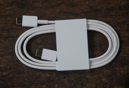 White paper pack of two universal serial bus portables on wooden floor