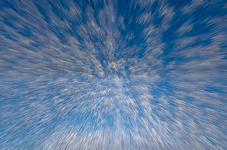 Beautiful sharp thorns of white and blue pyramids extrude image for backgroundの写真素材