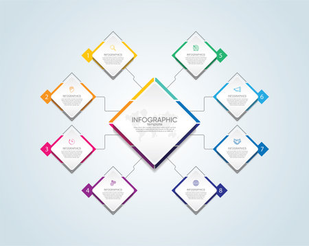Vector business infographics template designのイラスト素材