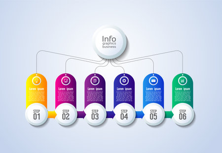 Presentation business infographic template designのイラスト素材