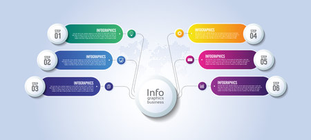 Presentation business infographic template designのイラスト素材