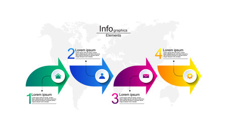Presentation business infographic template designのイラスト素材