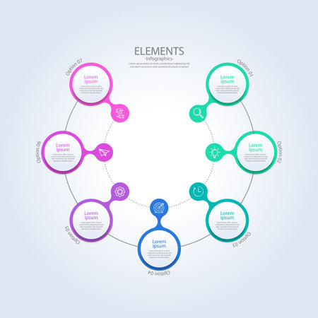 Presentation modern business infographic template designのイラスト素材