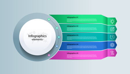 Presentation modern business infographic template designのイラスト素材