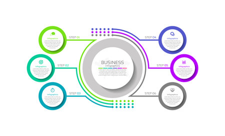 Presentation business infographic design templateのイラスト素材