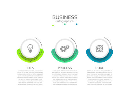 Vector flat diagram business infographicのイラスト素材