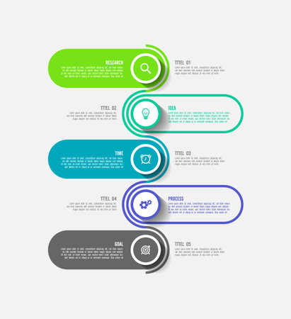 Business colorful infographic template designのイラスト素材