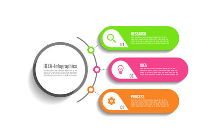 Business colorful infographic template designのイラスト素材