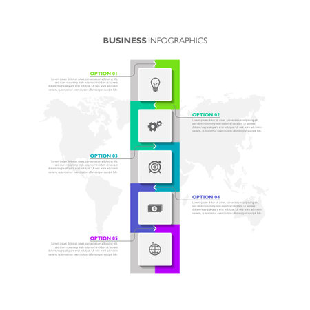 Business infographic template designのイラスト素材
