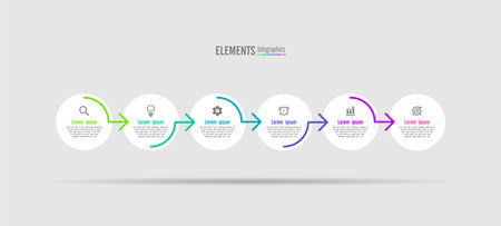 Business infographic template designのイラスト素材