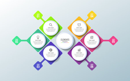 Business infographic template designのイラスト素材