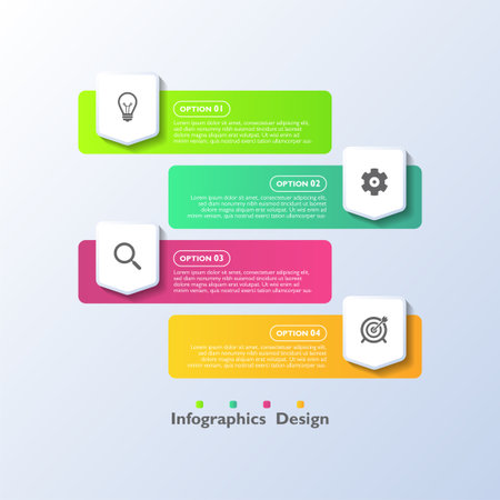Modern infographics business template designのイラスト素材