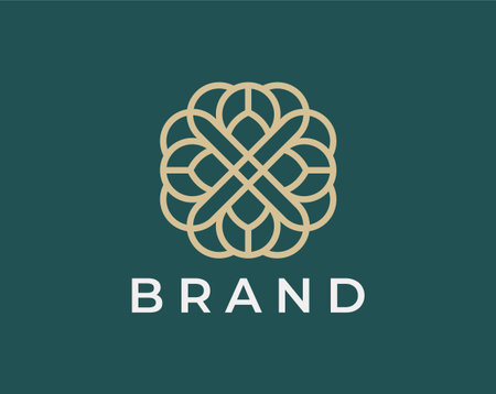 Ornament logo and icon design vector.のイラスト素材