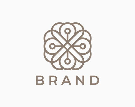 Ornament logo and icon design vector.のイラスト素材