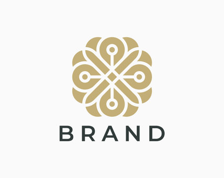 Ornament logo and icon design vector.のイラスト素材