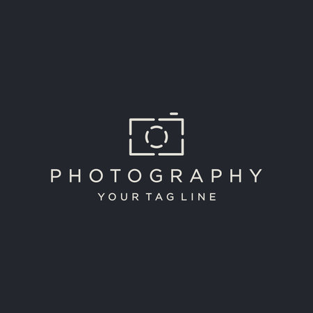 Camera logo and icon design vector.のイラスト素材