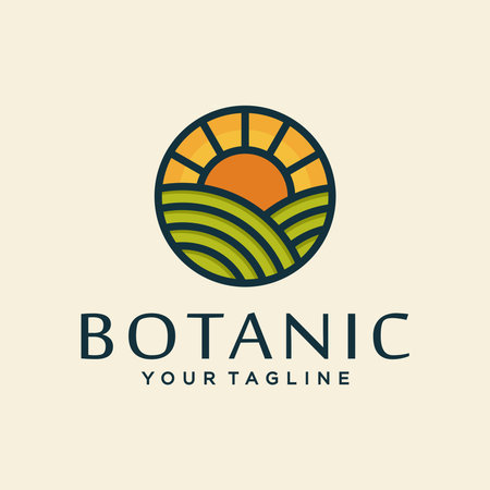 Farm logo and icon design vector.のイラスト素材
