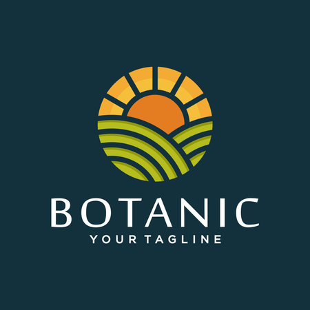 Farm logo and icon design vector.のイラスト素材
