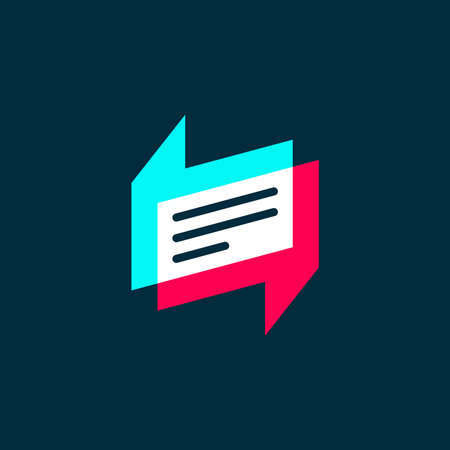Bubble chat logo and icon design vector.のイラスト素材
