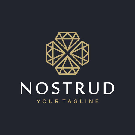 Diamond logo and icon design vector.のイラスト素材