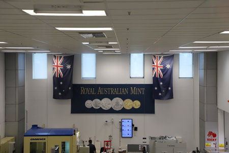 Royal Australian Mint in Canberra of Australiaのeditorial素材