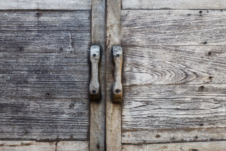 Old wood background , Thai style wooden wall ,Thai handwork, abstract natural backgroundの写真素材