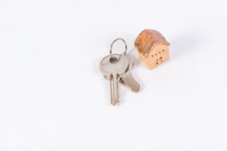 House and keyring,  invesment and realestate conceptの写真素材