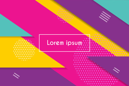 Abstract colorful vector background in paper cut styleのイラスト素材