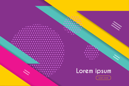 Abstract colorful vector background in paper cut styleのイラスト素材