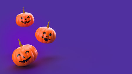 3D illustration of Halloween backgroundの写真素材
