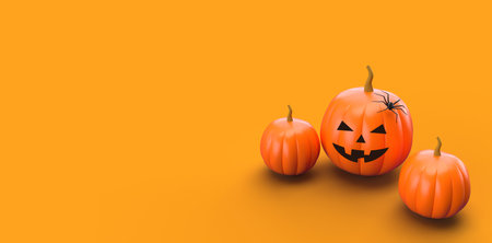 3D illustration Halloween backgroundの写真素材