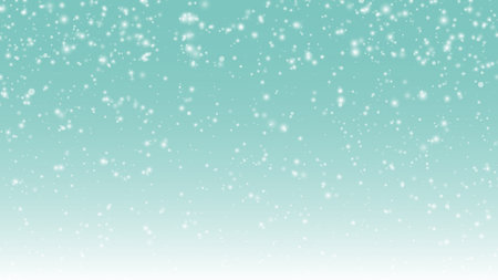 Snow bokeh one blue background for Christmasの写真素材