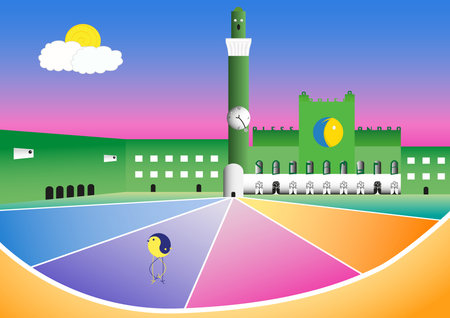 September to Sienaのイラスト素材