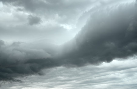 Storm clouds in the skyの写真素材