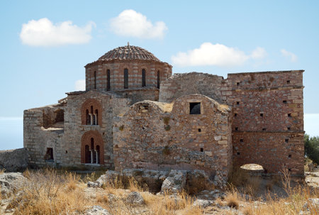 Church of Agia Sophia at Monemvasia on the top of hillside