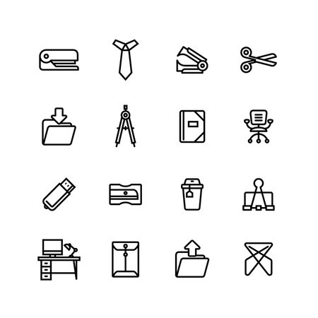 Office Business Icon Setのイラスト素材