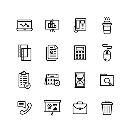 Office Business Icon Setのイラスト素材