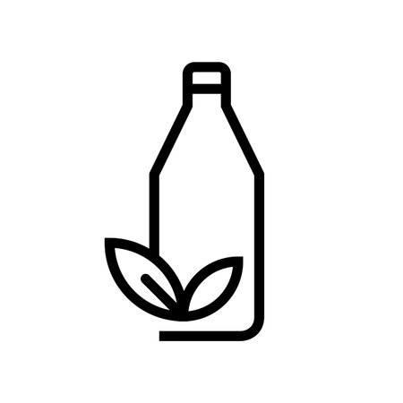 Recycle Plastic Bottle Eco Iconのイラスト素材