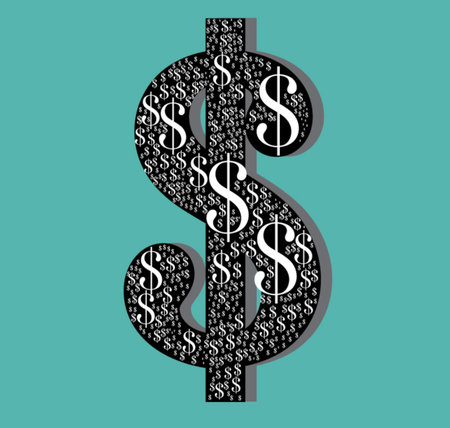 Dollar iconのイラスト素材