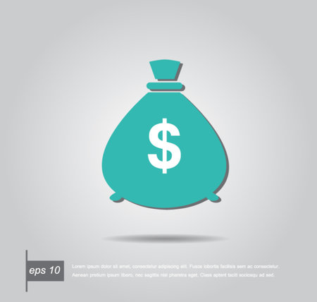 Money bag icon , vector.のイラスト素材