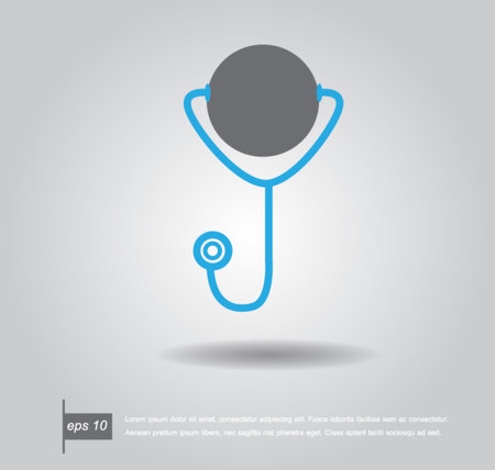 Doctor stethoscopical and vector illustrationのイラスト素材
