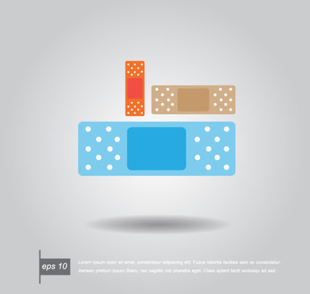 illustration of medical bandage vector iconのイラスト素材