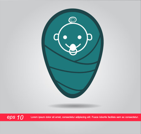 baby sleep iconのイラスト素材