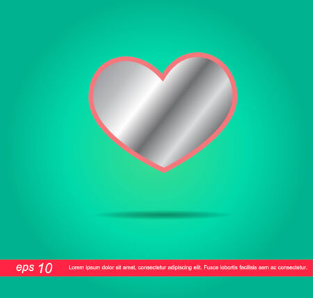 heart mirror vector iconのイラスト素材