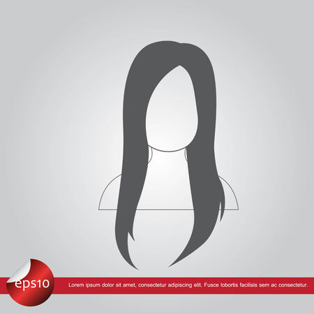 woman vector iconのイラスト素材