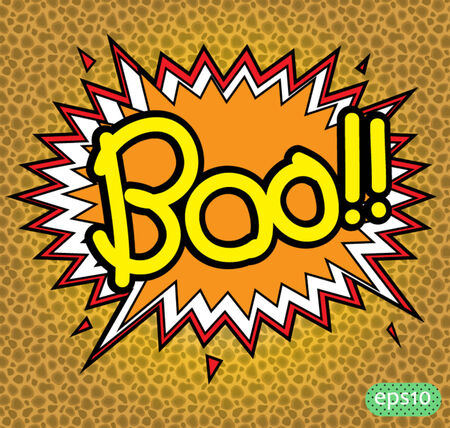 text comic boo vector iconのイラスト素材