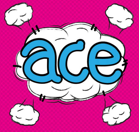 text comic aceのイラスト素材